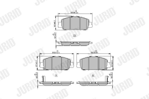 Brake Pad Set, disc brake 573970J - image 2