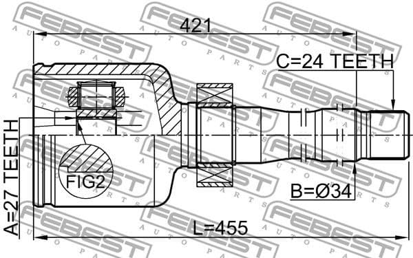 Joint Kit, drive shaft 0111-GGL15RH - image 2