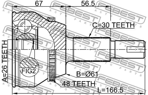 Joint Kit, drive shaft 0110-GGL15A48 - image 2