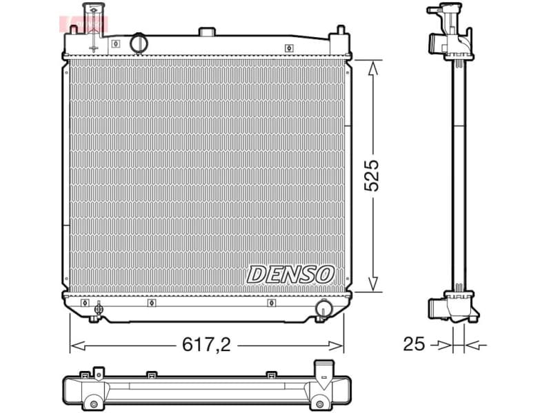 Radiator, engine cooling DRM50141