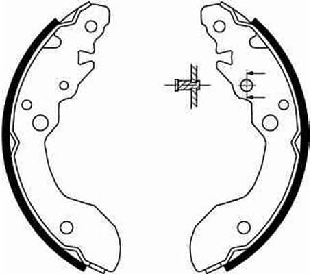 Brake Shoe Set GS8671 - image 3