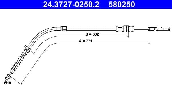 Cable Pull, parking brake 24372702502