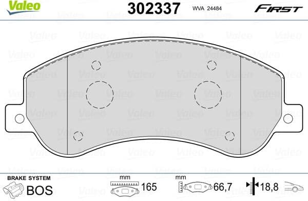 Brake Pad Set, disc brake ESSENTIAL 302337