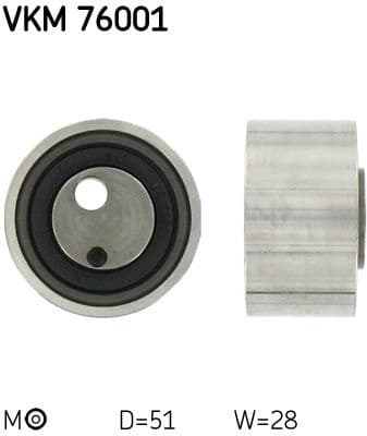 Tensioner Pulley, timing belt VKM 76001 - image 2