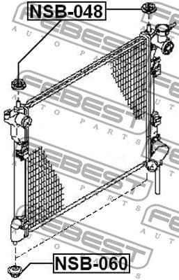 Mounting, radiator NSB-048 - image 2