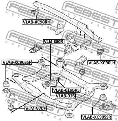 Buffer, engine mounting VLAB-016BRS - image 2