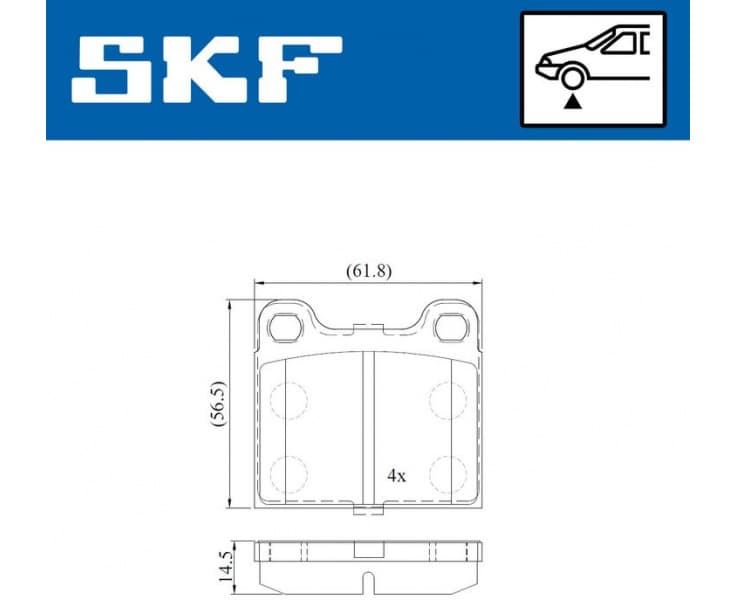Brake Pad Set, disc brake VKBP80248