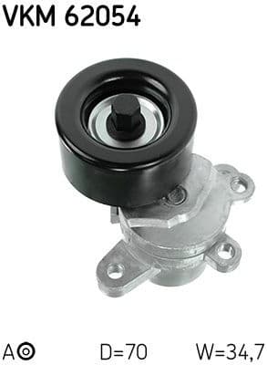 Belt Tensioner, V-ribbed belt VKM 62054 - image 2