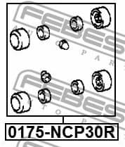 Repair Kit, wheel brake cylinder 0175-NCP30R - image 2