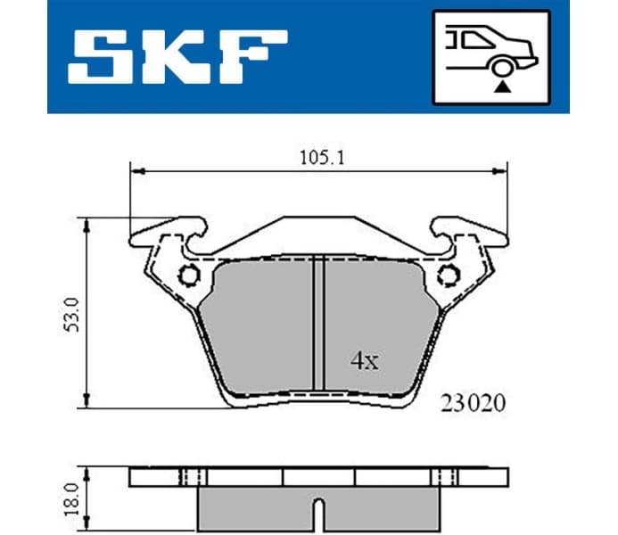 Brake Pad Set, disc brake VKBP90568