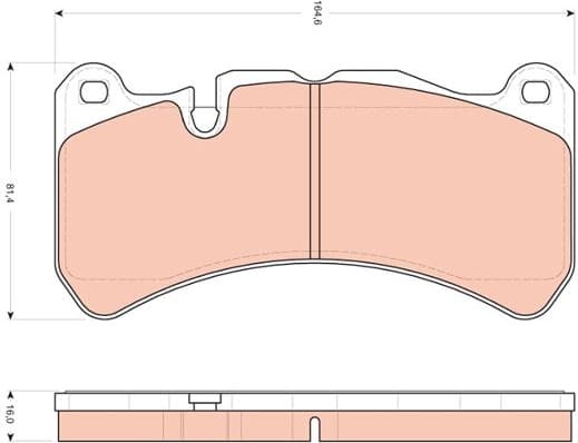Brake Pad Set, disc brake GDB1739 - image 2