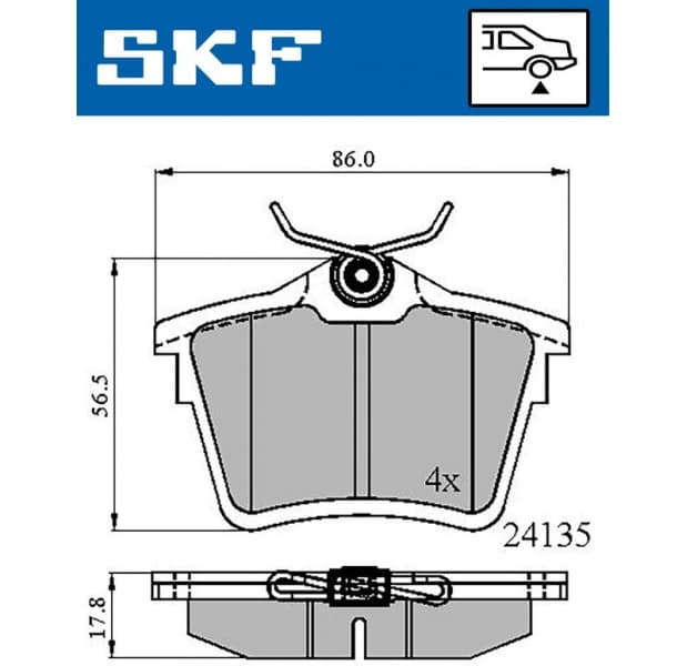 Brake Pad Set, disc brake VKBP90186