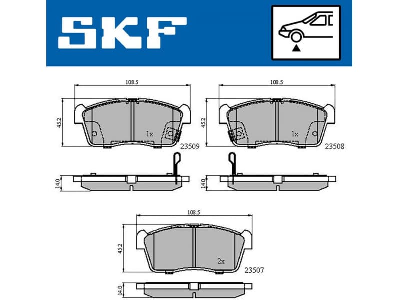 Brake Pad Set, disc brake VKBP80275A