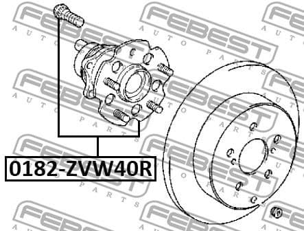 Wheel Hub 0182-ZVW40R - image 2