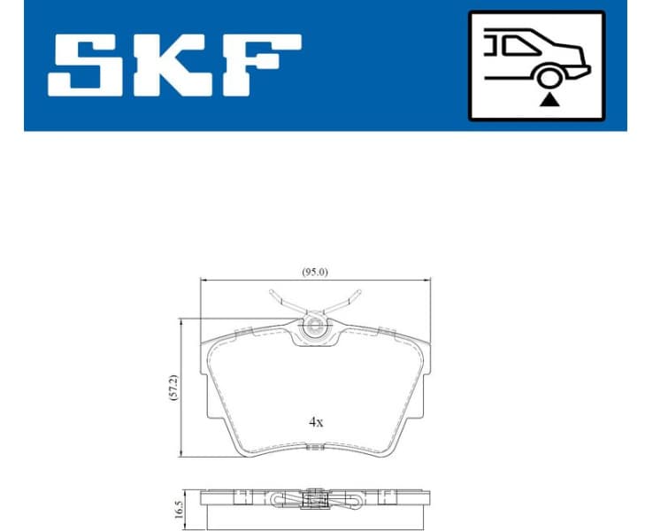 Brake pads rear VKBP 90021