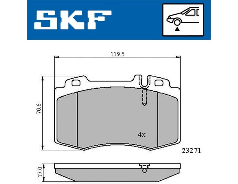 Brake Pad Set, disc brake VKBP80513