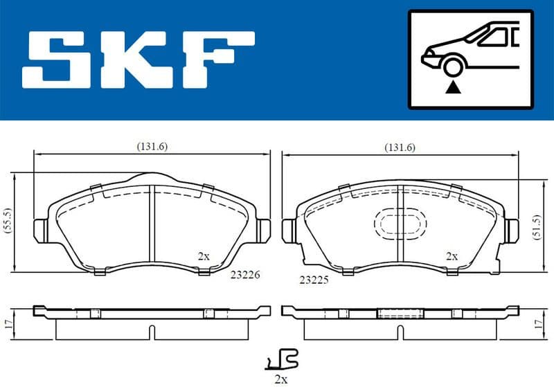 Brake Pad Set, disc brake VKBP80062A