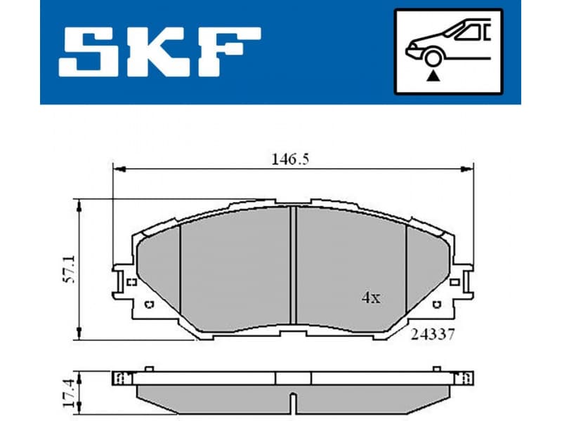 Brake pads front VKBP 80235