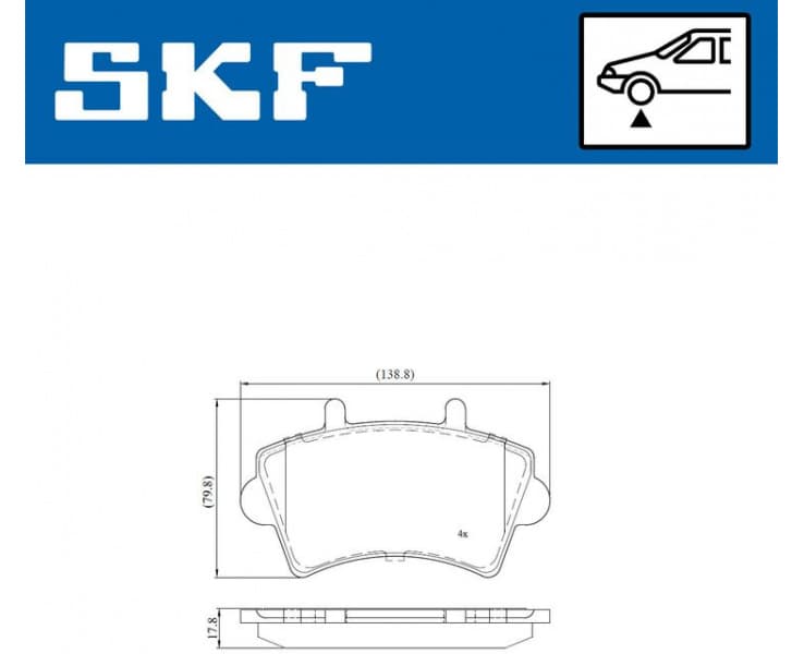 Brake Pad Set, disc brake VKBP80084