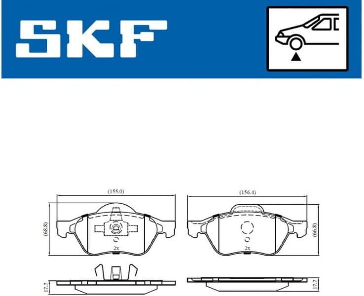 Brake Pad Set, disc brake VKBP80127