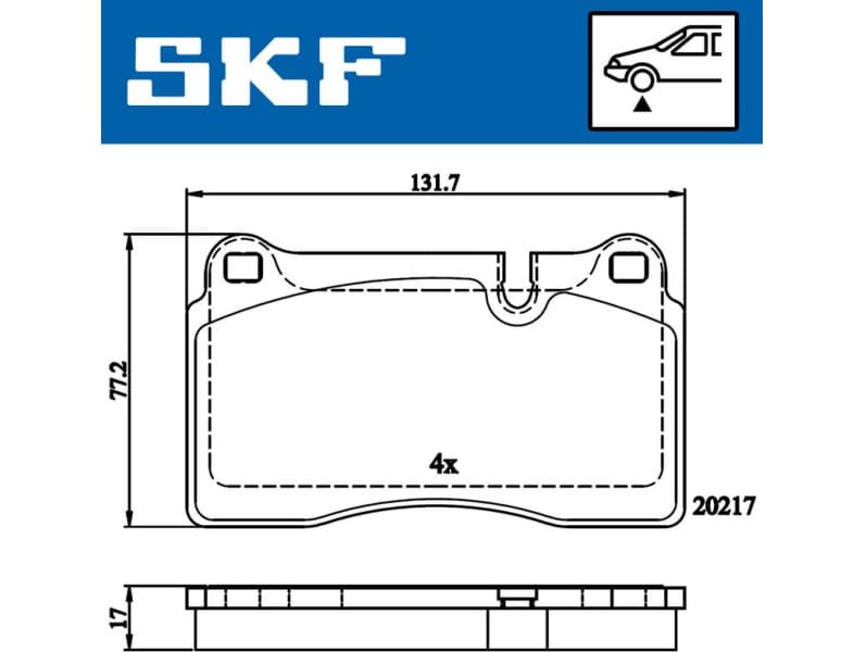Brake Pad Set, disc brake VKBP80609