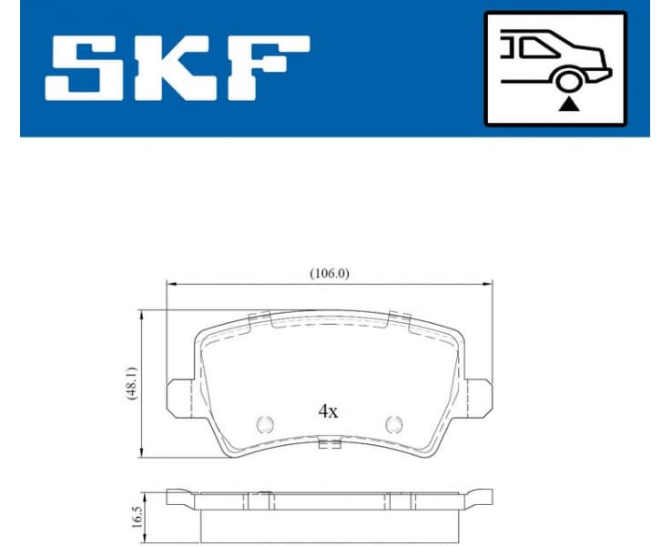 Brake pads rear VKBP 90027