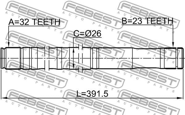 Drive Shaft 0112-CT220RH - image 2