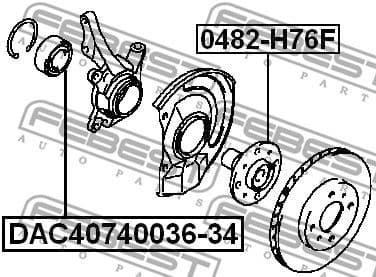 Wheel Bearing DAC40740036-34 - image 2