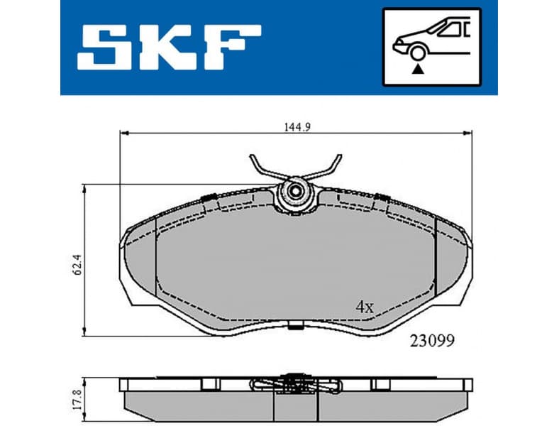 Brake pads front VKBP 80034