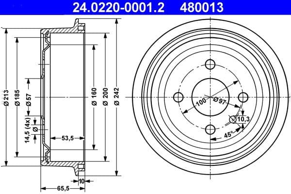 Brake Drum 24.0220-0001.2