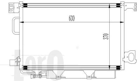 Condenser, air conditioning LORO 054-016-0022 - image 2