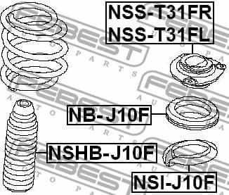 Protective Cap/Bellow, shock absorber NSHB-J10F - image 2