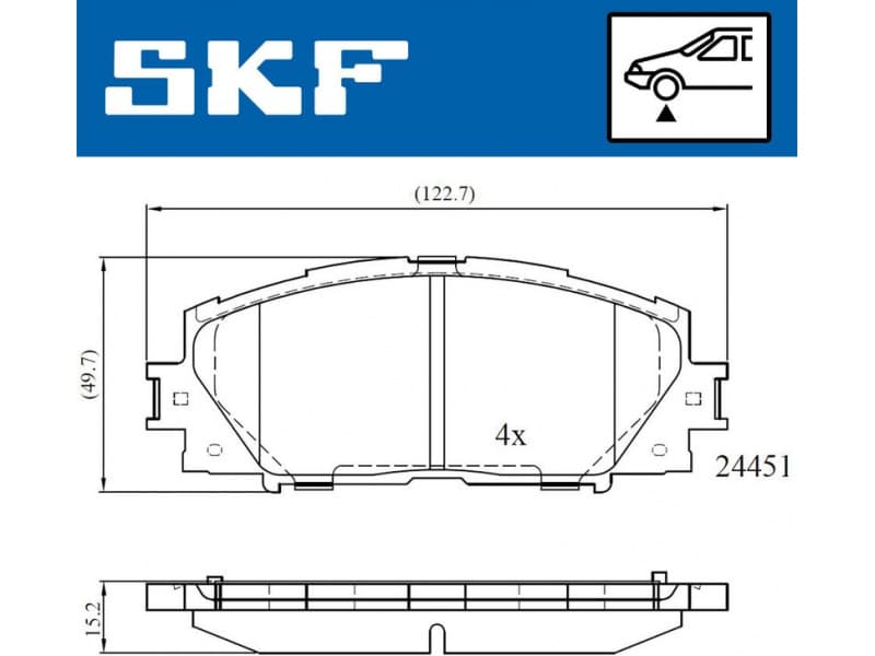 Brake pads front VKBP 80529