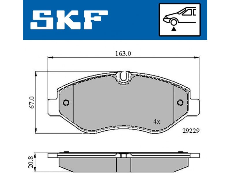 Brake Pad Set, disc brake VKBP80089