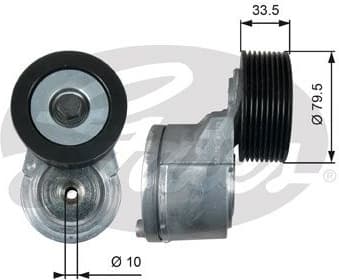 Belt Tensioner, V-ribbed belt FleetRunner™ T38542