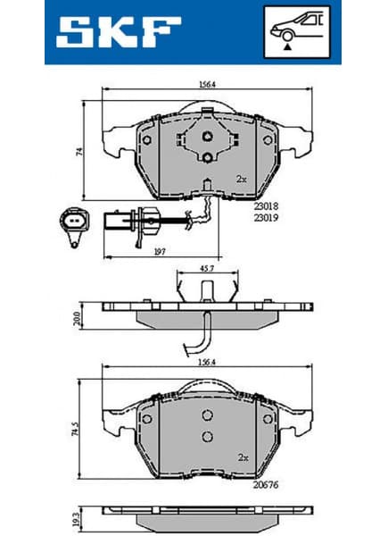 Brake pads front VKBP 80113 E