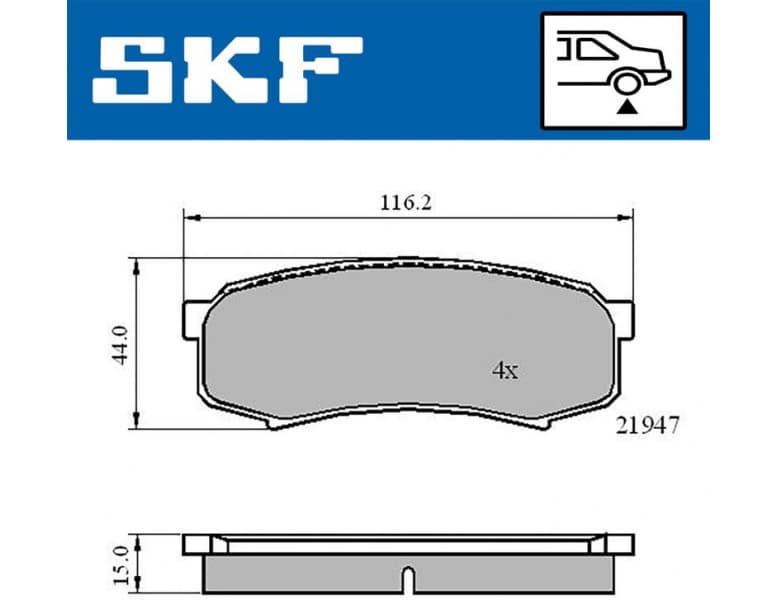 Brake Pad Set, disc brake VKBP90136