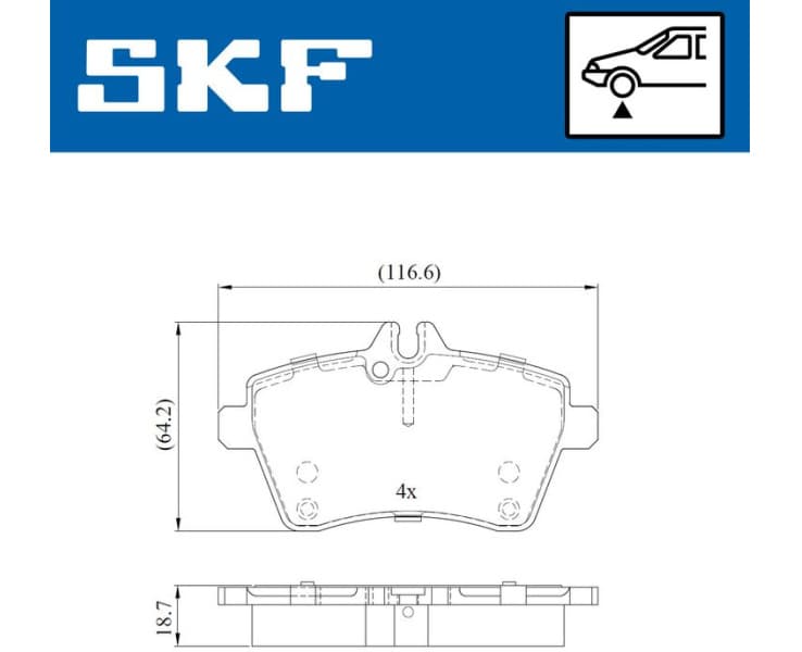 Brake Pad Set, disc brake VKBP80105