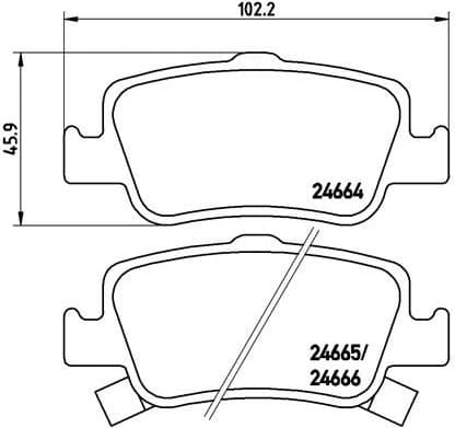 Brake Pad Set, disc brake XTRA LINE P83080X