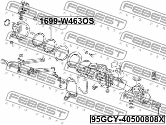 Gasket, differential 1699-W463OS - image 2