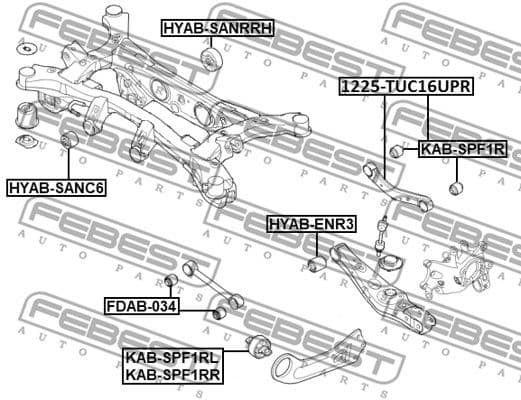 Control/Trailing Arm, wheel suspension 1225-TUC16UPR - image 2