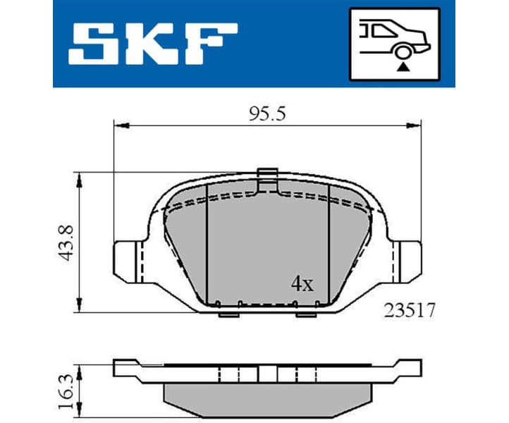 Brake Pad Set, disc brake VKBP90472