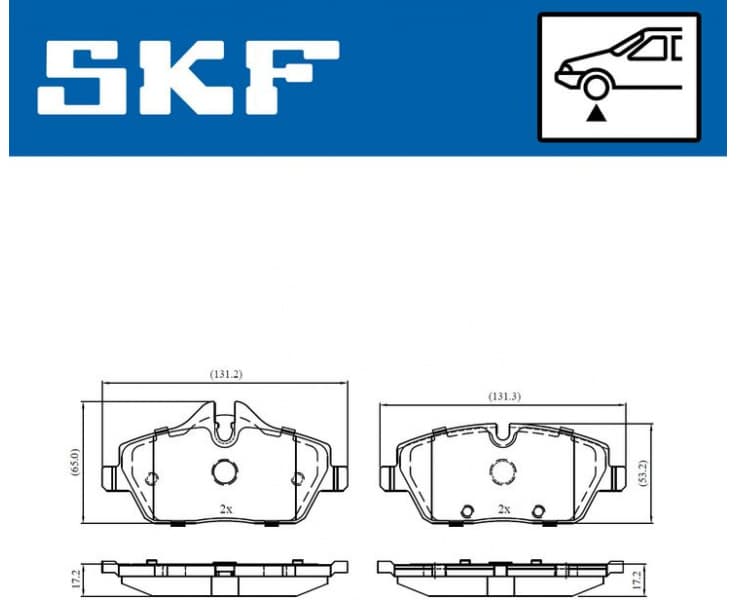 Brake Pad Set, disc brake VKBP80093