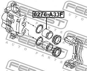 Piston, brake caliper 0276-A33F - image 2