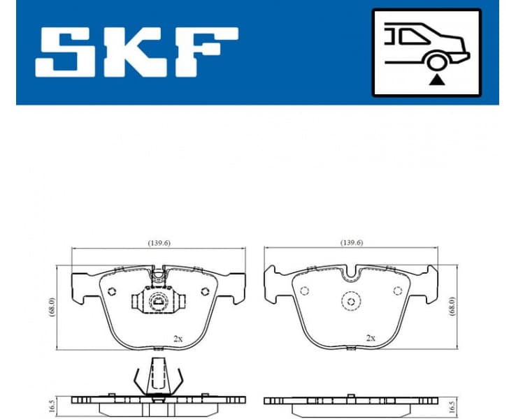 Brake Pad Set, disc brake VKBP90471