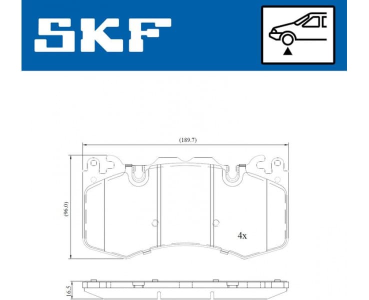 Brake Pad Set, disc brake VKBP80449