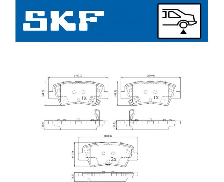 Brake pads rear VKBP 90174 A