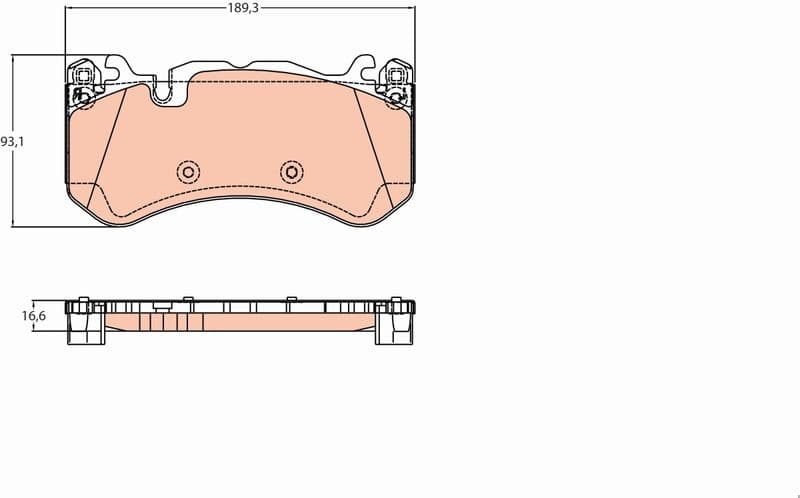 Brake Pad Set, disc brake GDB2220