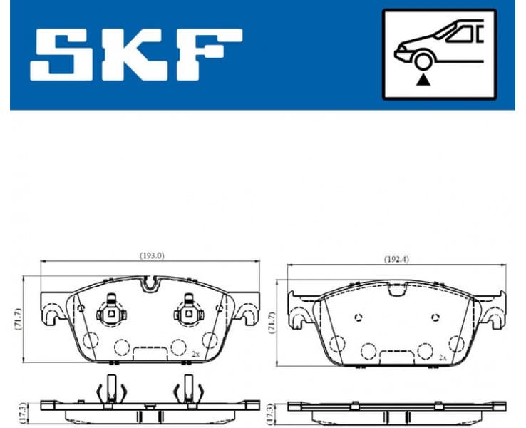 Brake pads front VKBP 80632