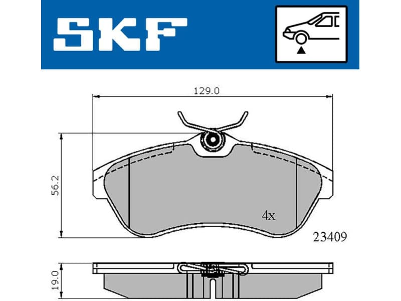 Brake Pad Set, disc brake VKBP80344